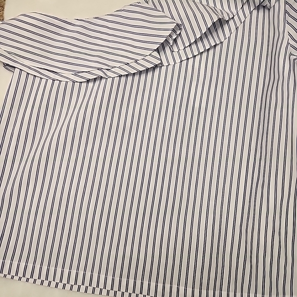 NEW wTag-Women’s J.CREW Blue/White Striped One-Shoulder Shirt Sz 8 - Picture 8 of 13